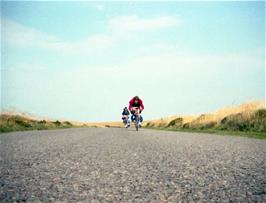 North Hill, Minehead.  "OK, Jones!  This is It!".  Phil Wrigley leads the charge.