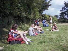 Lunch in a field near Nomansland.  We had a chat with the farmer before lying down to enjoy the sun.