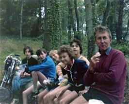 101km ride via Stoke Cannon.  Lunch in the woods near Exeter.