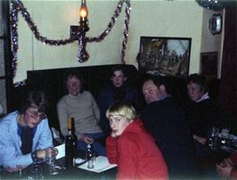 Grace, John Stuart, Antony House and Noel Downie along with others at The Ship Inn, Cockwood