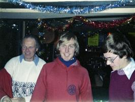 Colin Brierly, Graham Brodie and Phil Wrigley at The Ship Inn, Cockwood