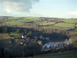 View to Tuckenhay and Bow Creek, from Corkscrew Hill