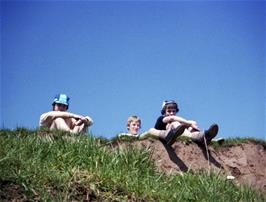 Colin, Antony and Peter.  We had a leisurely lunch about four miles south of Taunton after being given the slip by Jean Luxton at Exeter