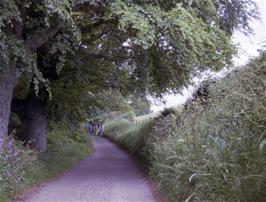 Cycling though quiet lanes from Otterton to Budleigh