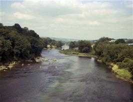 The River Wye from Hay Bridge, looking north