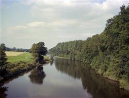 The River Wye from the bridge at Bredwardine