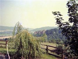 View of Goodrich Castle, from the road near Goodrich Court