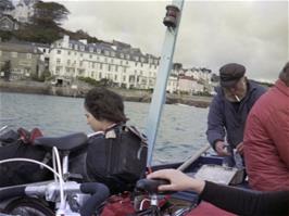 Crossing on the little ferry to East Portlemouth