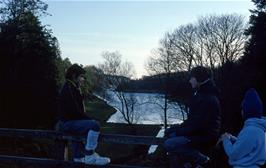 Richard Read, Nigel Wilson and Sue Shepley at Tottiford Reservoir