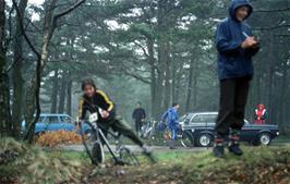 One of the Exeter youngsters doing their best at the Rough Stuff Event, Haldon