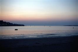 Sunset over the Torridge Estuary and Appledore, taken from Instow Sands during our evening walk