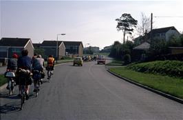 Finally leaving Barnstaple via Goodleigh Road after finding our way through the one-way system