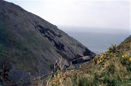 Heddon's Mouth Cleave.  Starting out on the coast path from Hunter's Inn to Woody Bay