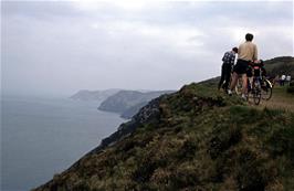 Fabulous coastal views towards Woody Bay, from the coast path - just a small glimpse of what the road brigade missed out on