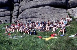 The complete group at Blackingstone Rock