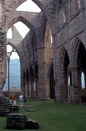 Inside the ruins of Tintern Abbey - the East window