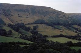 Central view from Capel-y-Ffin youth hostel, showing the desolate hills of the Black Mountains