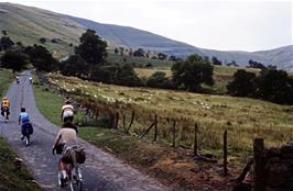 Matthew, Richard, Kevin and John follow the leaders to the "interesting" hill, Bryn Melyn