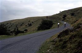 The climb continues past the first hairpin bend