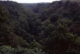 A final look back at the Hepste valley on our way back to the bikes