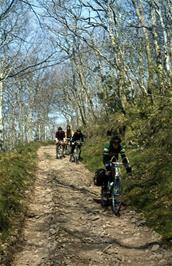 Descending the rough track towards Hunters Inn (Photo: Colin Brierly)