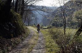 Don Hassel on the final part of the track to Hunters Inn (Photo: Colin Brierly)