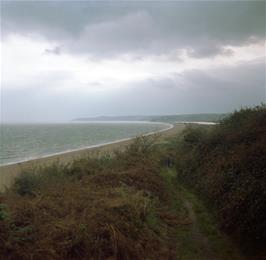 View back to Slapton Ley from the track leading to Strete (Photo: Kevin Presland)