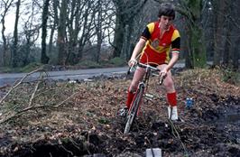 Colin Downer finds a hole in the mud