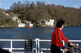 Rob Spence on the ferry from Bodinnick to Fowey