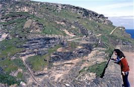 Tintagel Castle from the Lower Courtyard