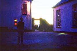 Michael outside Elmscott youth hostel