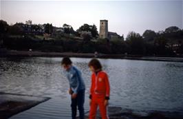 Justin Landon and Jason Parnell at Mill Pool, Stoke Gabriel