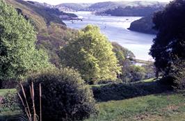 The May Pool, just below the hostel, and the view to Dartmouth