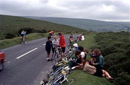 View back down Dartmeet Hill from the top