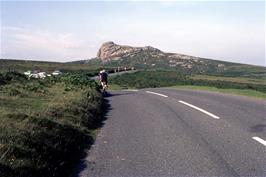 Approaching Haytor Rocks on the way to Kevin's house in Ilsington