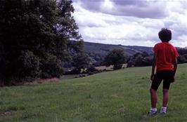 Richard Read enjoys the views from Posbury Clump