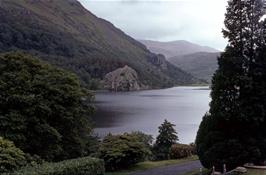 View to Llyn Gwynant from the hostel grounds, with Snowdon beyond