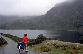 Jason gets his first view of Lake Cwm Bychan