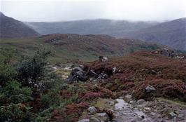 View back down the Roman Steps