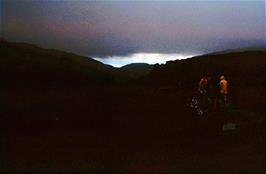 Relief at the top of the Bwlch Tyddiad pass (underexposed)