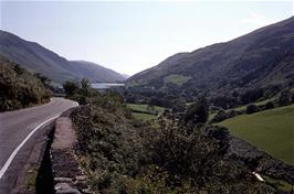 The Tal-y-Llyn lake as seen from the approach to Minffordd from Dolgellau