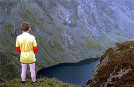 Andrew Winstanley contemplates Llyn Cau in a slide that was entered for the DA Photographic Competition in February 1983