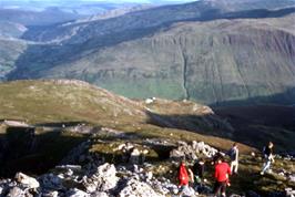 Scrambling back down the Minffordd path