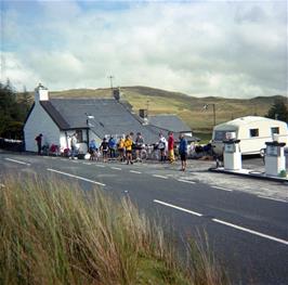 Leaving the café at Pont yr Afon-Gam (Photo: Kevin Presland)