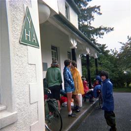 Turned out onto the porch at Capel Curig youth hostel by an unfriendly warden