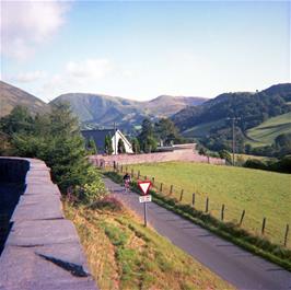 View to the Dovey Valley road, from the hostel grounds (Photo: Kevin Presland)