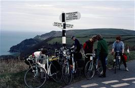 Eventually we found our way out of Woody Bay to the Hunters Inn road