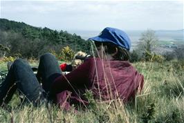 Andrew Billington with Matthew Tewson on North Hill, Minehead