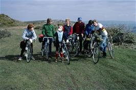 The group at the start of the track to Selworthy