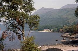 Looking back at the YH from Rowardennan pier